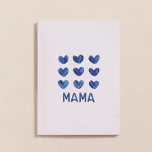  Carnet Mama coeur bleu Emoi Emoi. Cadeau fête des mères.