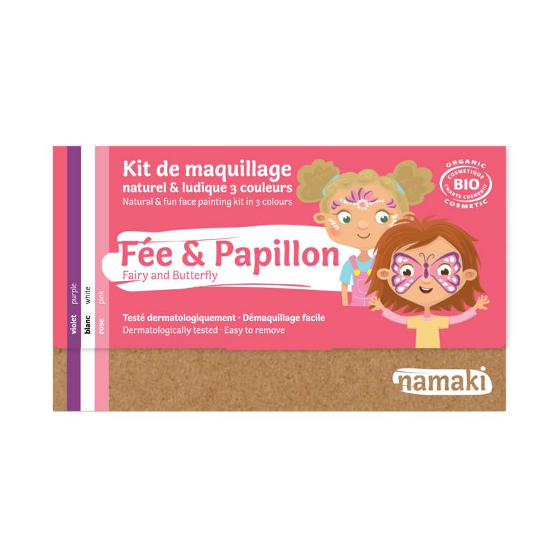 Kit de maquillage 3 couleurs - Fée & Papillon - Namaki – Ma biche