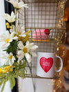 Mug "Super Mama" - Coeur rouge - Breizh Club