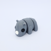 Mini rhinocéros Zanimiz – figurine articulée