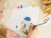 Activité peinture au numéro Santorini pour enfants et adultes