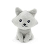 Bébé peluche renard arctique Frimou gris clair Les Déglingos