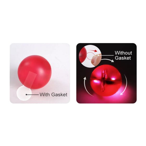 Bille lumineuse rouge Cleverclixx avec joint d’activation