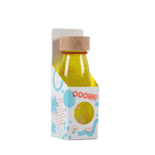  Bouteille sensorielle Petit Boum Jaune à paillettes flottantes pour enfants