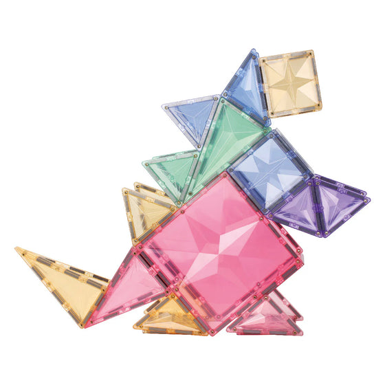 Création colorée avec les tuiles magnétiques pastel Cleverclixx