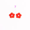 Charms Mini Fleurs – Les Nicolettes – Rouge (acétate)