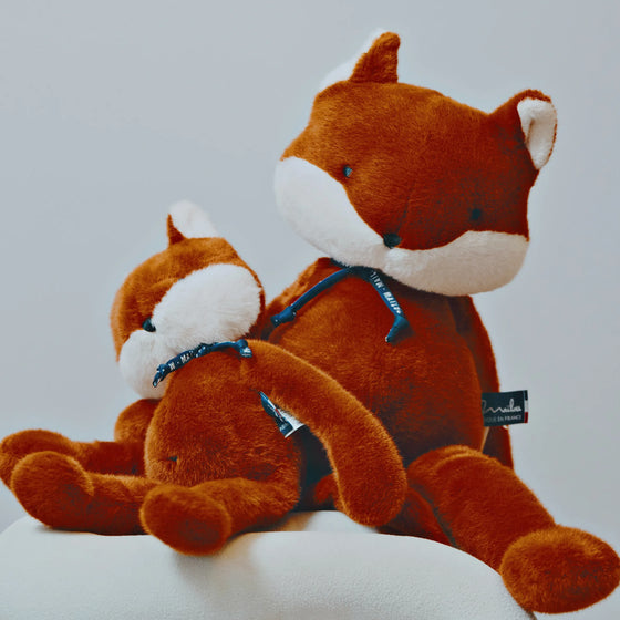 Duo de peluches Renard Méloé Maïlou Tradition