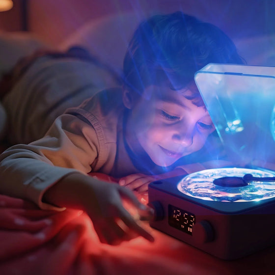 Enceinte sensorielle Magic Wave Little L avec son de l'ocean et projections lumineuses