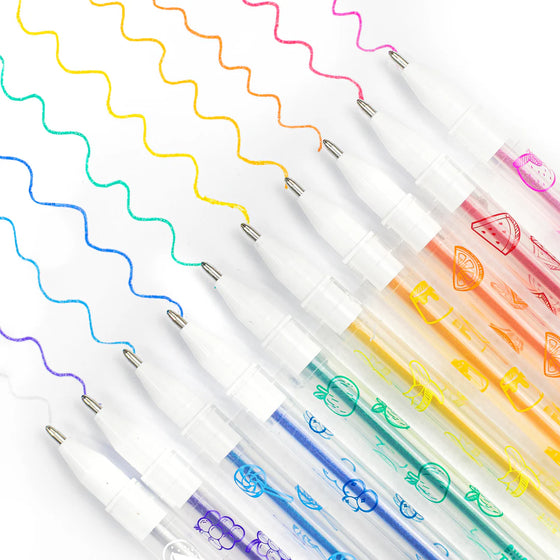 Encres colorées des stylos gel parfumés Tiger Tribe