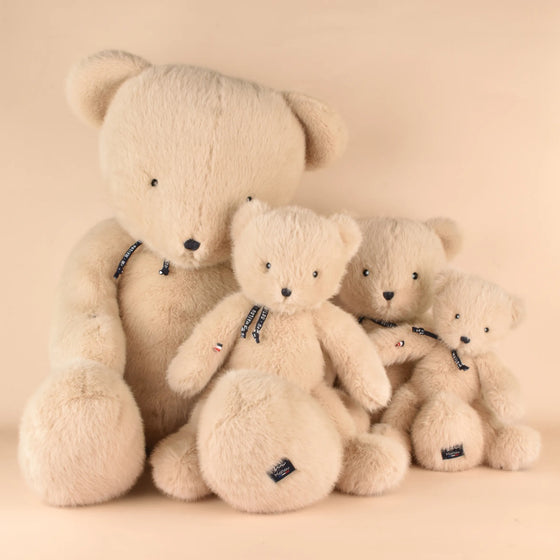 Famille d’ours en peluche Sowen beige Maïlou Tradition