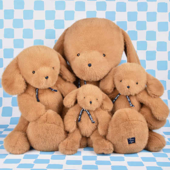 Famille de chiens en peluche Sowen caramel Maïlou Tradition