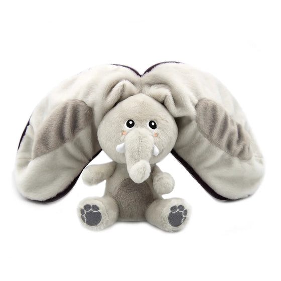 Jouet 2 en 1 éléphant et aubergine tout doux Flipetz