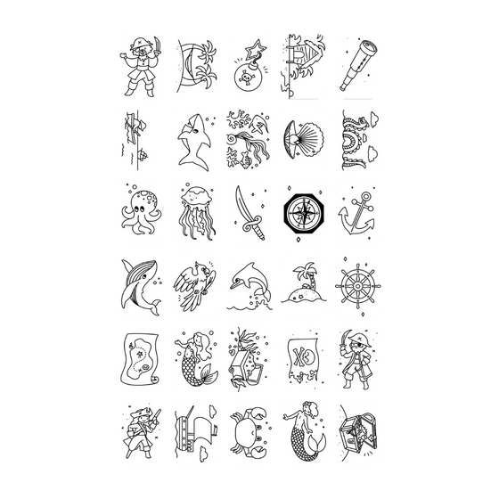 KIDYDRAW MINI - recharges dessins animaux autour du monde et ocean et pirates - Dessins