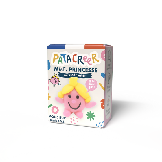 Kit à fabriquer Mme Princesse pâte à modeler PATACRÉER 