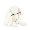 Lapin Méloé blanc 37 cm assis Maïlou Tradition