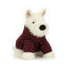 Munro Scottie Dog ‘Winter Jumper’ Jellycat – vue principale sur fond blanc
