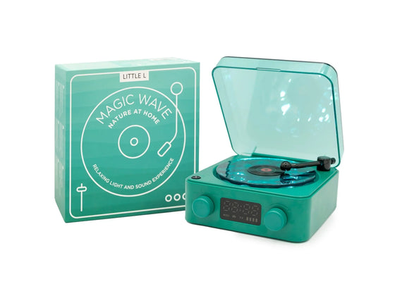 Magic Wave enceinte rétro verte avec sons de la nature et Bluetooth