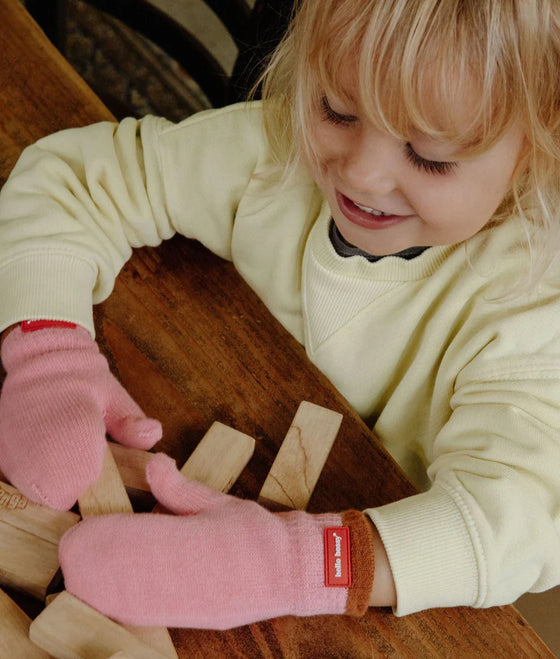 Moufles Hotty Pink Hello Hossy pour enfant.