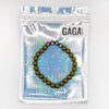 Bracelet perles kaki avec lettres PAPA – Cadeau fête des pères