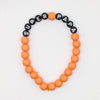 Bracelet perles orange avec lettres PAPA – Cadeau fête des pères