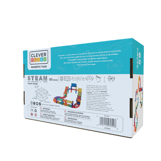 Packaging Cleverclixx Race Track Intense – 65 pièces magnétiques CLEVERMIXX