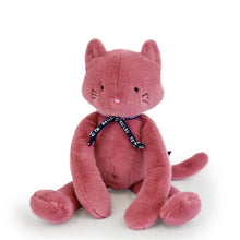  Peluche Chat Méloé rose assis Maïlou Tradition