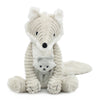 Peluche Frimou Les Déglingos avec bébé caché dans le ventre