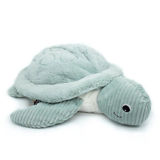 Peluche Sauvenou la tortue Ptipotos rembourrage recyclé menthe