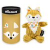 Peluche bébé renard avec boîte cadeau Les Déglingos