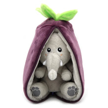  Peluche éléphant-aubergine réversible Flipetz pour enfants