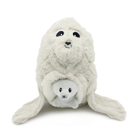 Peluche otarie Ploufou maman et bébé Les Déglingos
