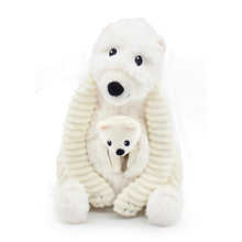  Peluche ours polaire Grobidou maman et bébé Les Déglingos