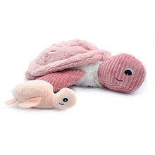  Peluche tortue Sauvenou et son bébé Ptipotos rose