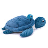 Peluche tortue Sauvenou maman et son bébé Ptipotos bleue