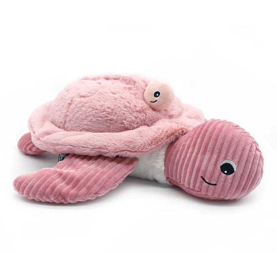 Peluche tortue Sauvenou maman et bébé Ptipotos rose