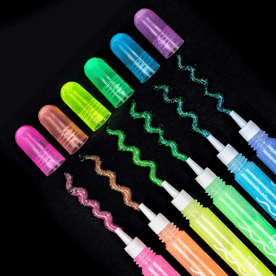 Stylos phosphorescents Glow Pens Tiger Tribe 6 couleurs - matière