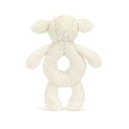 Hochet mouton bashful Jellycat. Cadeau naissance bébé.