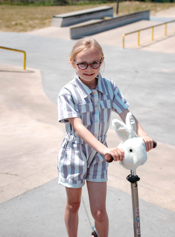 Accessoire tête de lapin blanc peluche pour trottinette enfant – Wild & Soft chez Ma Biche