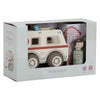 Ambulance en bois Little Dutch avec figurine médecin – jouet d’imitation