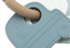 Anneau de dentition en silicone forme porte-clés véhicules – jouet de dentition multi-texturé pour bébé, modèle On The Go de Jollein