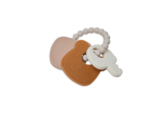 Anneau de dentition en silicone forme ourson Jollein - jouet de dentition bébé