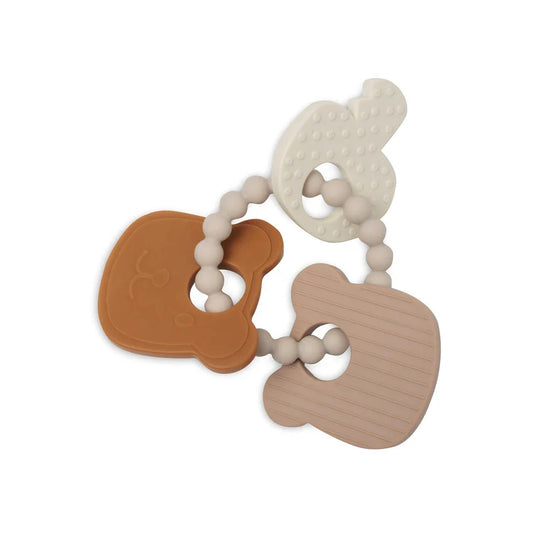 Anneau de dentition en silicone forme ourson Jollein - jouet de dentition bébé