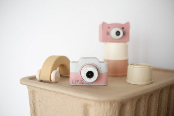 Appareil photo numérique pour enfant, modèle expert, couleur rose blush, marque Hoppstar.