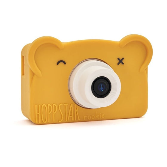 Appareil photo numérique pour enfant Rookie, forme ours, couleur jaune, marque Hoppstar.