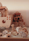 Arche de Noé en bois Mrs Ertha avec animaux et figurines