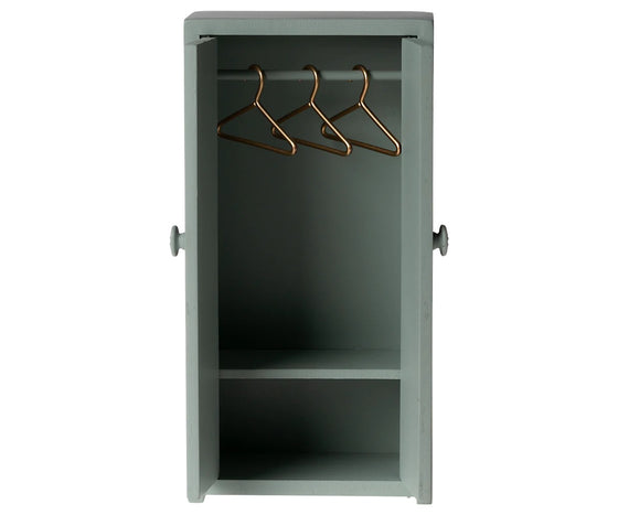 Armoire en bois pour souris, bleu soft, Maileg.