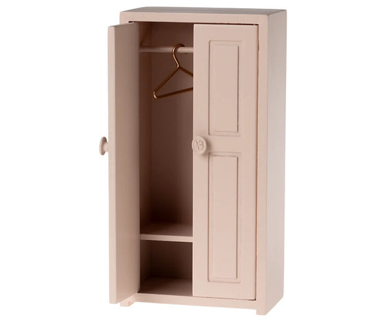 Armoire en bois pour souris, rose clair, Maileg.