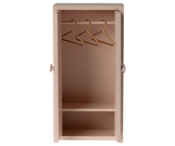 Armoire en bois pour souris, rose clair, Maileg.