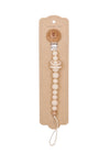 Attache-tétine Eva Vanille en silicone et bois Mrs Ertha