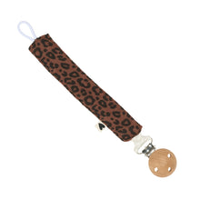  Attache tétine en gaze (personnalisable) - Léopard marron - Atelier Wagram